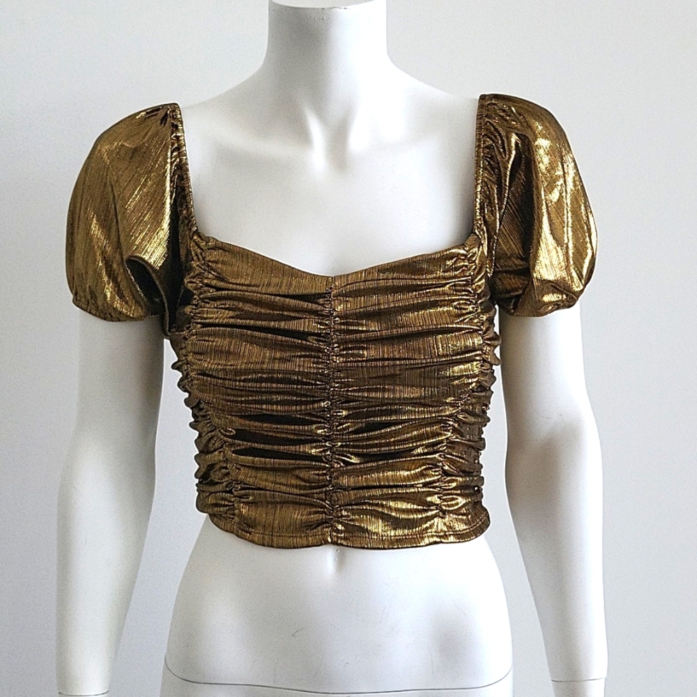 Forever21 metallic cropped top
